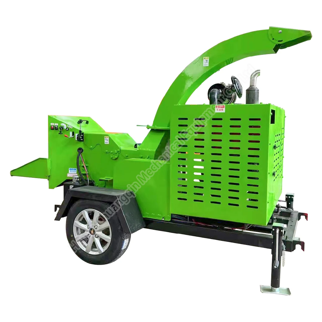 Electric Hard Wood Shredder Chipper Machine Shredder Mobile Drum Wood Chipper Hydraulic Wood Chipper Wood Crusher Shredder 35HP Wood Chipper